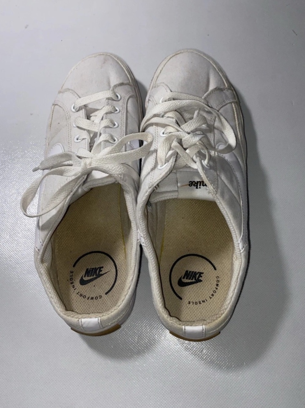 GOOD Nike Court Legacy Mule White DB3970-100 Shoes Women's Size 10 Sneakers - Picture 8 of 9